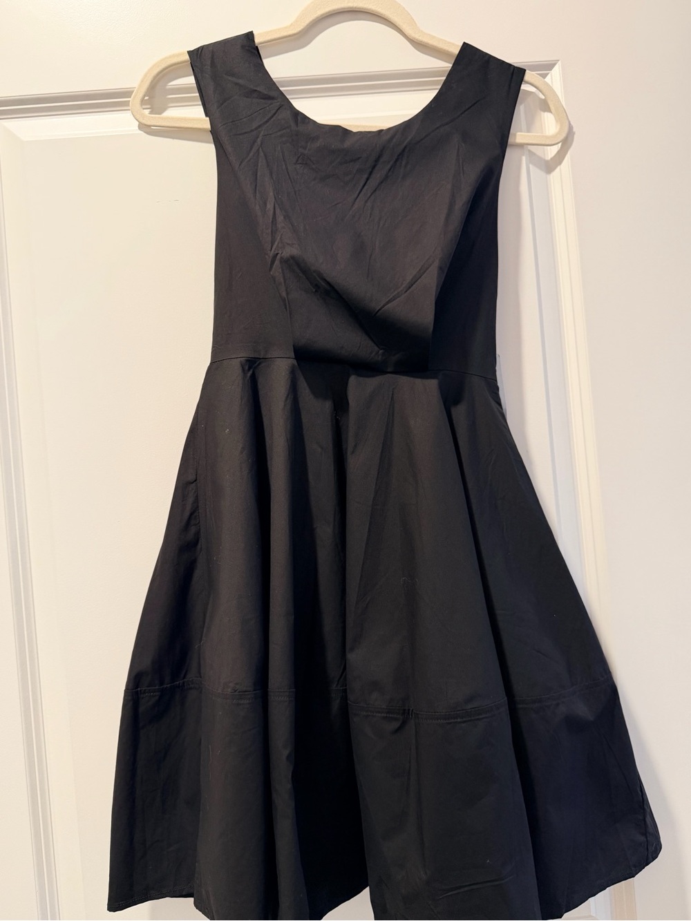 MELLODAY Black Fit-and-Flare Mini Dress